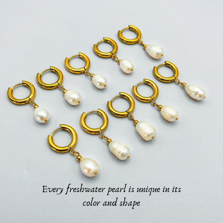 Pearl Hoops