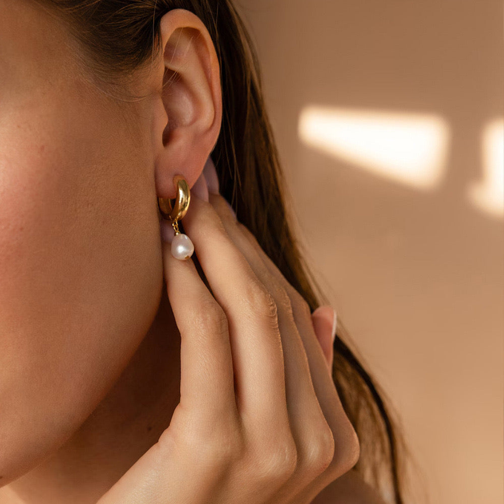 Pearl Hoops