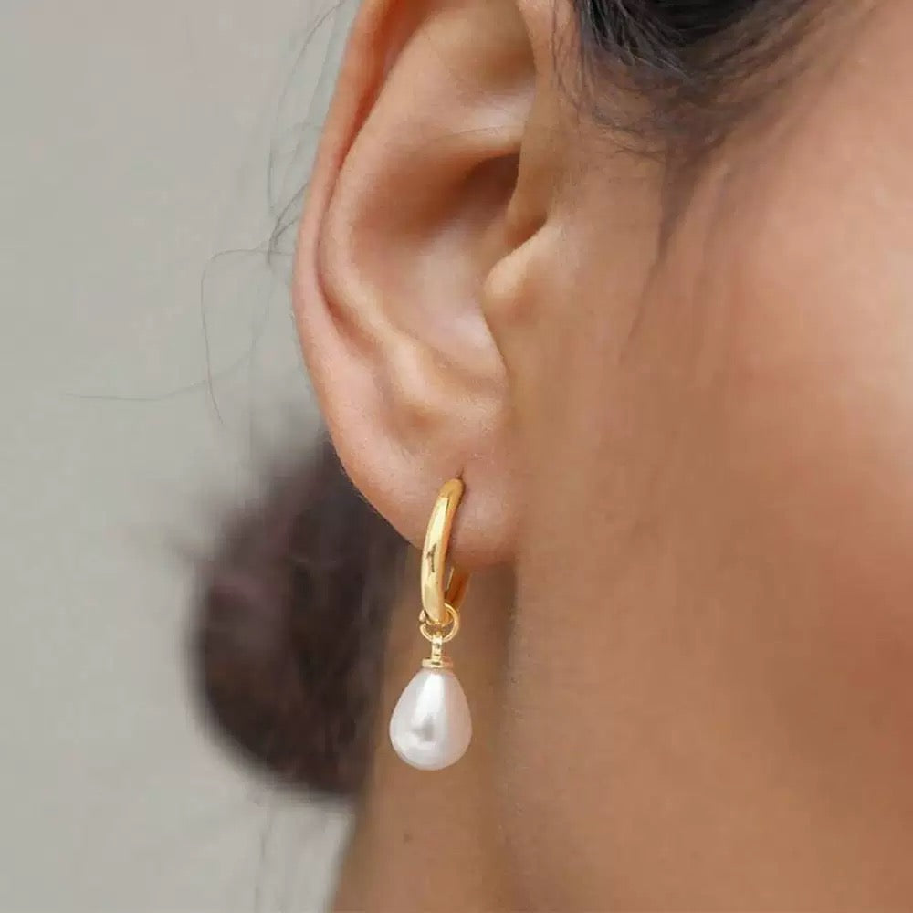 Pearl Hoops